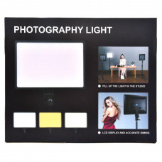 Лампа постійного світла LED Camera Light 36cm Remote Black (A-111)
