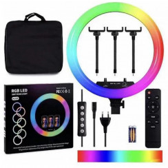 Кільцева лампа RGB MJ18 Black 45см