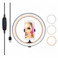 Кільцева лампа Fill Light LED 33cm Black (M-33)