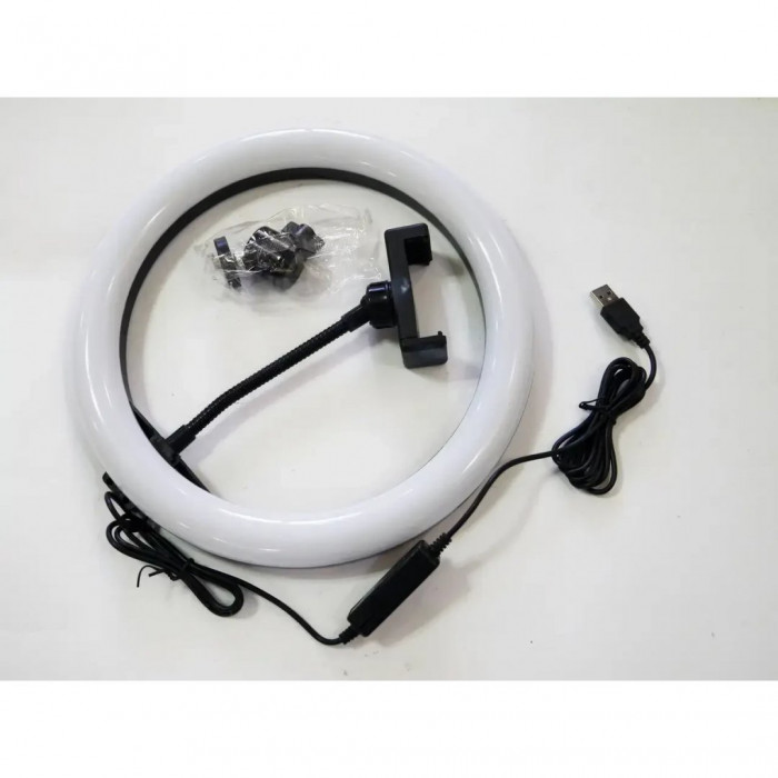 Кільцева лампа LED 26cm Black (QX-260)