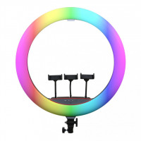 Кольцевая лампа RGB MJ56 Black 56см