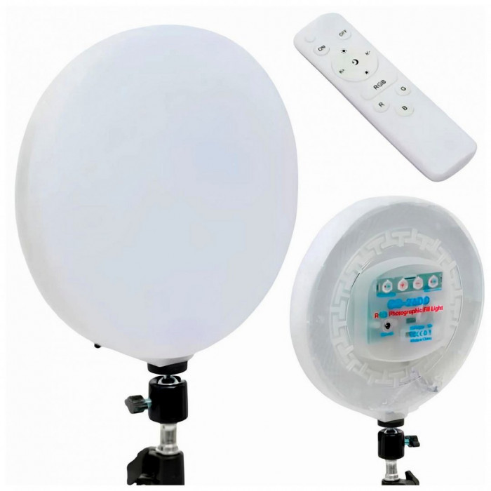 Кругла LED-лампа відеосвітла RGB CS-2600