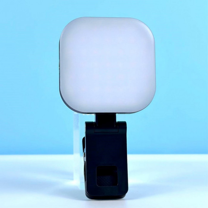 Портативне відеосвітло F-622 Magnetic LED 1000mAh із затискачем White