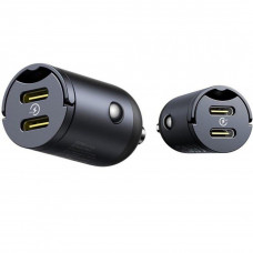 Автомобильное зарядное устройство Baseus Tiny Star Mini 2Type-C 30W Black (C00035001121-03)
