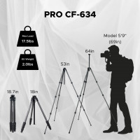 Штатив без головки Slik Pro Carbon CF-634 Leg