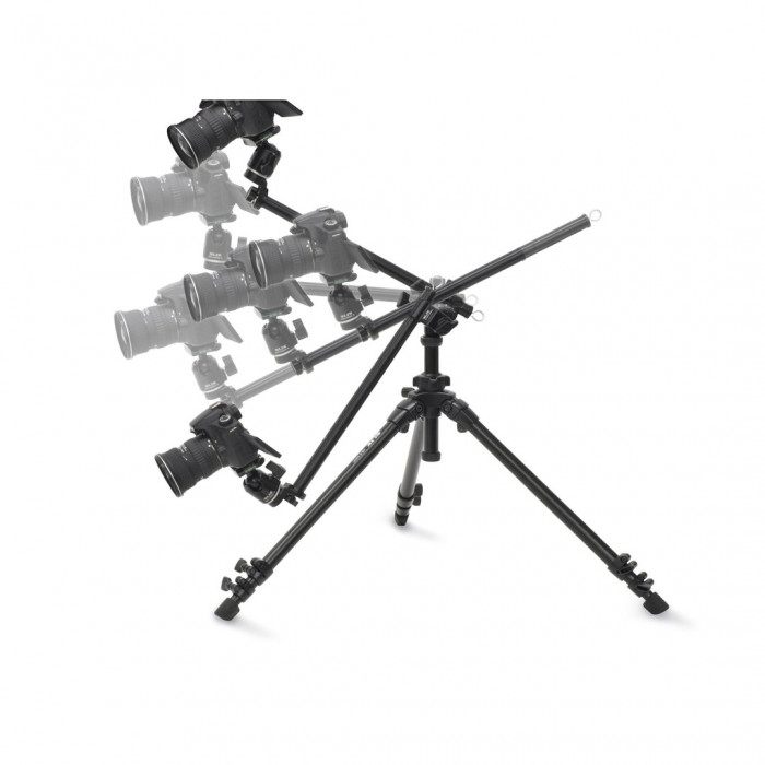 Штатив професійний Slik Pro AL-324 BH4+Горизонтальна штанга Slik Sliding Arm II