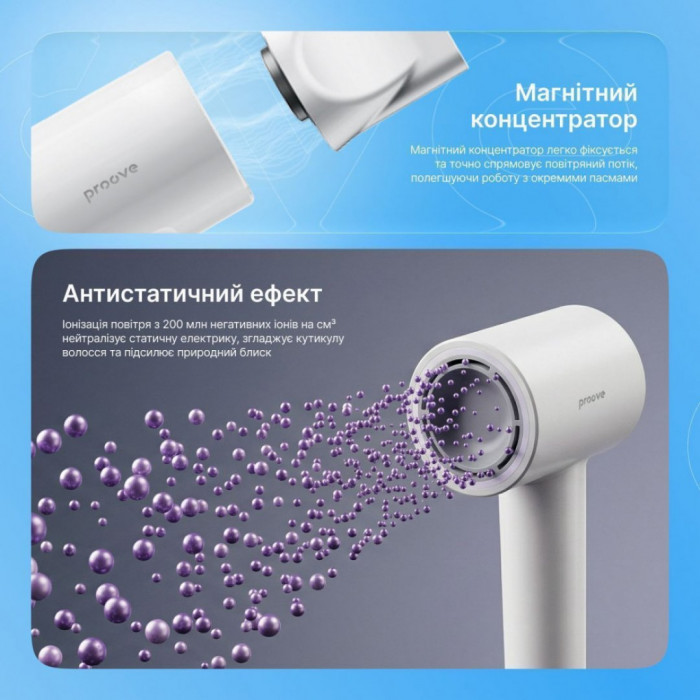 Фен Proove Luna (1500W) White (HDLR15000002)