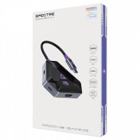 Type-C хаб Proove Gaming Spectre (2*USB3.0 + Type-C + PD100W + HDMI) Dark Gray (HBPG10221205)