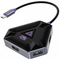 Type-C хаб Proove Gaming Spectre (2*USB3.0 + Type-C + PD100W + HDMI) Dark Gray (HBPG10221205)
