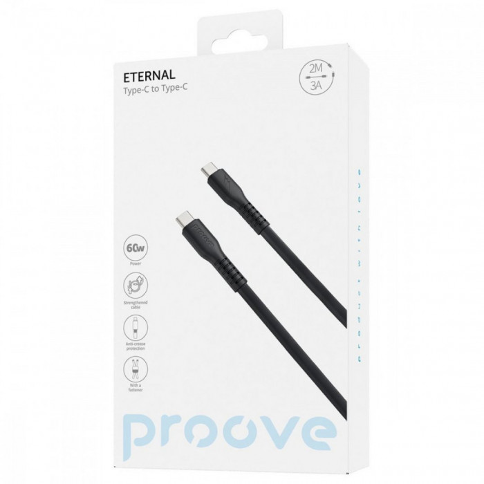 Кабель Proove Eternal Type-C to Type-C 60W (2m) White (CCET60002222)