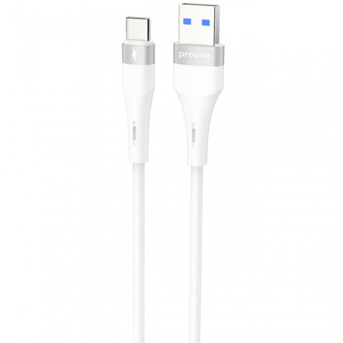 Кабель Proove Light Silicone Plus USB to Type-C 3A (1m) White (CCLS15001202)