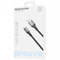 Кабель Proove ReGen Silicone USB to Lightning 2.4A (1m) Black (CCRS12001101)