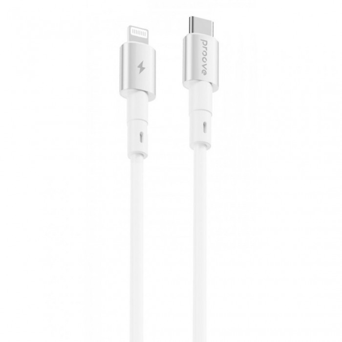 Кабель Proove Silicraft Type-C to Lightning 27W (1m) White (CCSC27002102)
