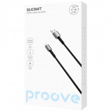 Кабель Proove Silicraft USB to Lightning 2.4A (1m) Black (CCSC12001101)