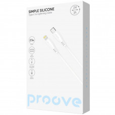 Кабель Proove Simple Silicone Type-C to Lightning 27W (1m) White (CCSS27002102)
