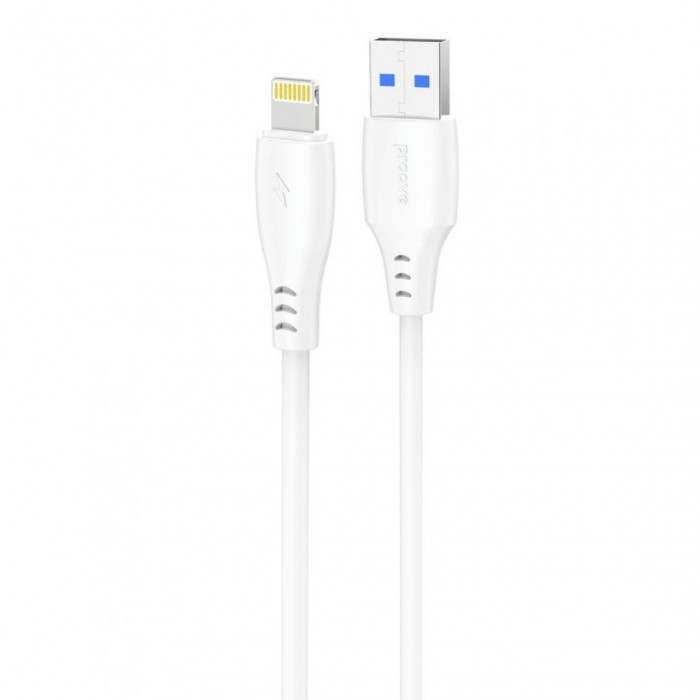 Кабель Proove Simple Silicone USB to Lightning 2.4A (1m) White (CCSS12001102)