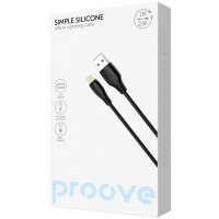 Кабель Proove Simple Silicone USB to Lightning 2.4A (1m) White (CCSS12001102)