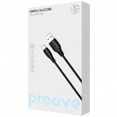 Кабель Proove Simple Silicone USB to Type-C 3A (2m) Black (CCSS15001221)