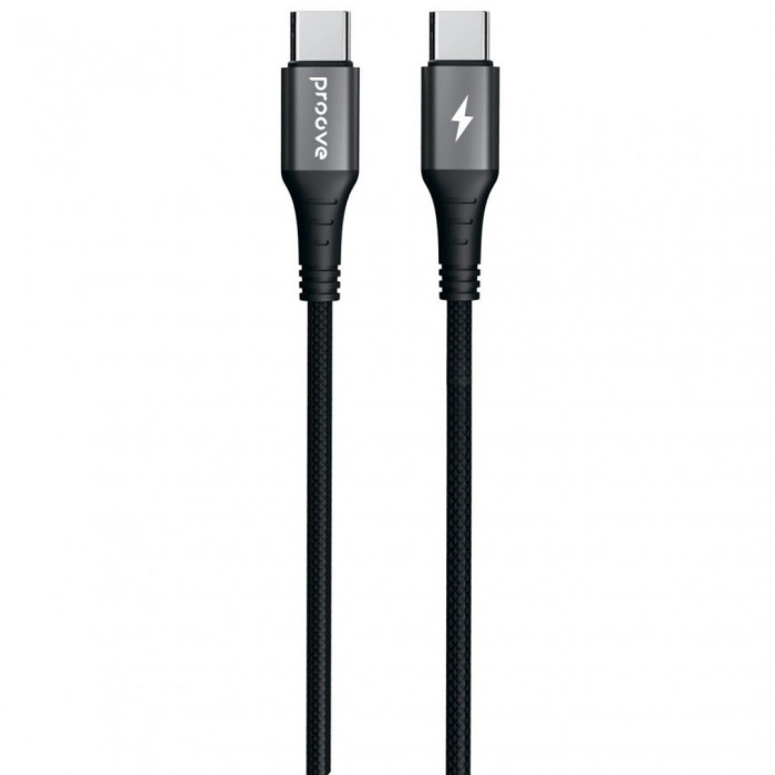 Кабель Proove WireX Type-C to Type-C 60W (1m) Black (CCWX60002201)