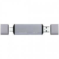 Картридер Proove Arc Link 3 in 1 (USB3.0 + SD Card + Micro SD Card) Silver (HBAL00210014)