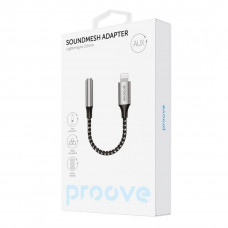 Переходник AUX Proove SoundMesh Lightning to 3.5mm Gray (ACSM00005101)