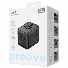 Универсальный адаптер Proove Trip 25W Black (TATL25310001)