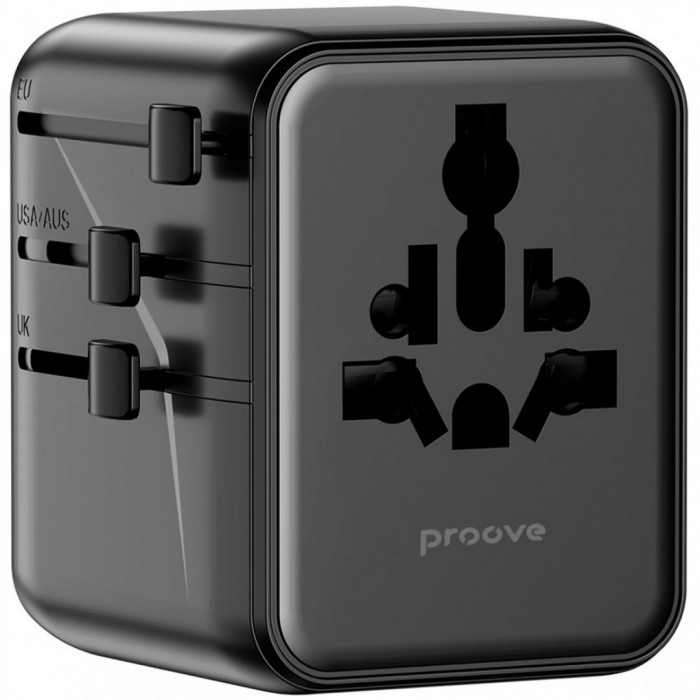 Універсальний адаптер Proove Trip 25W Black (TATL25310001)