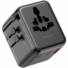Универсальный адаптер Proove Trip 25W Black (TATL25310001)