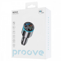 Автомобільний зарядний пристрій Proove FM Launcher Nexus 30W (PD+QC3.0) Type-C+USB Black (FMNX30110001)