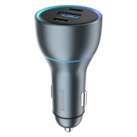 Автомобільний зарядний пристрій Proove Super Charge 130W (2 Type-C + USB) Metal Gray (ACSC13120004)