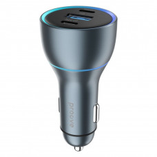 Автомобільний зарядний пристрій Proove Super Charge 130W (2 Type-C + USB) Metal Gray (ACSC13120004)