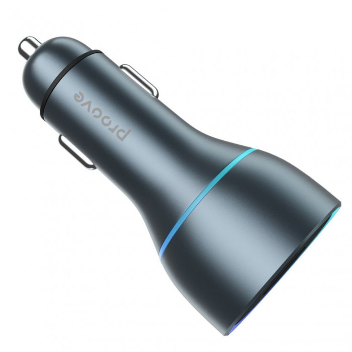 Автомобільний зарядний пристрій Proove Super Charge 130W (2 Type-C + USB) Metal Gray (ACSC13120004)