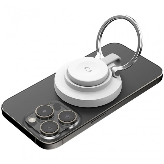 Бездротовий зарядний пристрій Proove Knocker 2 in 1 Qi2 White (WSPK15012002)