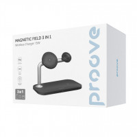 Бездротовий зарядний пристрій Proove Magnetic Field 3 in 1 Black (WSMF15010001)