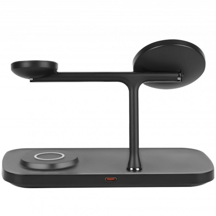 Бездротовий зарядний пристрій Proove Magnetic Field Pro 3 in 1 Qi2 Black (WSMP15002001)