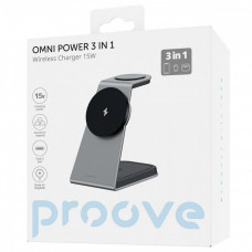 Бездротовий зарядний пристрій Proove Omni Power 3 in 1 White (WSOP15020002)