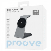 Бездротовий зарядний пристрій Proove Omni Power 3 in 1 Gray (WSOP15020003)