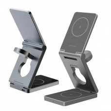 Бездротовий зарядний пристрій Proove Titan Volt 3 in 1 Gray (WSTV15000003)