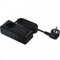 Мережевий фільтр Proove Homester Pro 65W (AC + 2xType-C + 2xUSB) 1.5m Black (PSHP25002201)