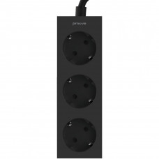 Мережевий фільтр Proove Magnet Strip (3xAC) 1.6m Black (PSMS25000001)