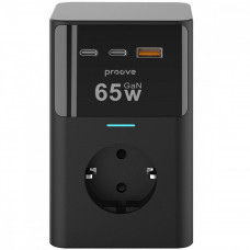 Мережевий фільтр Proove Power Cube 65W (3xAC + 2xType-C + 1xUSB) 1.5m Black (PSPC36801201)