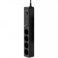 Мережевий фільтр Proove Power Strip P-04C (4 розетки + 2 USB + 4 Type-C) 2М Black (PSPS25002421)