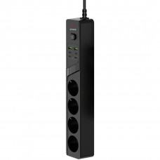 Мережевий фільтр Proove Power Strip P-04C (4 розетки + 2 USB + 4 Type-C) 2М Black (PSPS25002421)