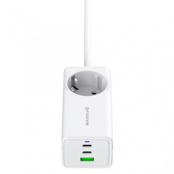Мережевий фільтр Proove Power Strip PD-02 65W (2 Type-C + 1USB) White (PSP165210001)