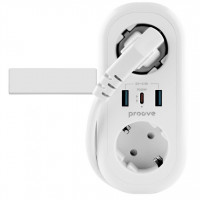 Сетевой фильтр Proove Supercoil 20W (2xAC + Type-C + 2xSB) 1.5m White (PSPS25002102)