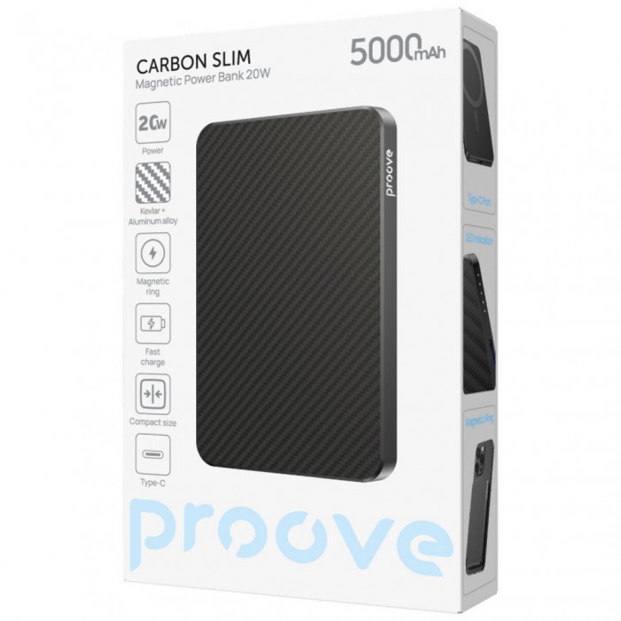 Павербанк Proove Carbon Slim 20W 5000mAh Sunflare (PBCS20010050)