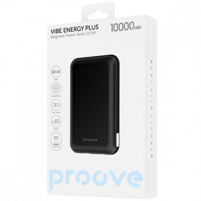 Павербанк Proove Vibe Energy Plus 22.5W 10000mAh Silver/White (PBVE15012206)
