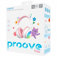 Бездротові навушники Proove Kids LumiCat (APP) White/Pink (HPLC0001AP25)