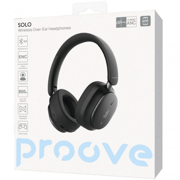 Бездротові навушники Proove Solo with ANC (APP) White (HPSL0001AP02)