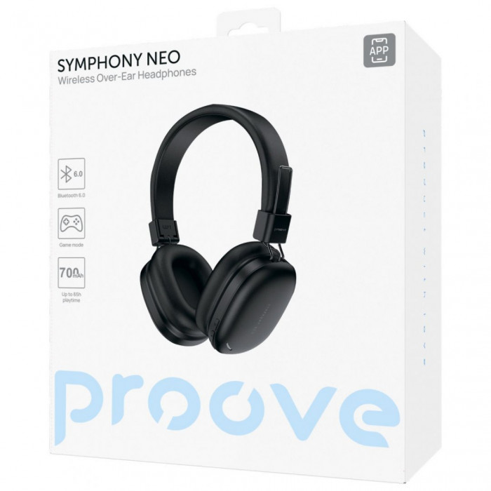 Бездротові навушники Proove Symphony Neo (APP) Black (HPSN0001AP01)